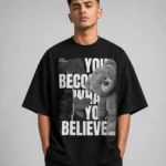 Rosebound Believe Oversized Box Fit T-Shirt