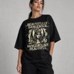 Velvet Venom Oversized Box Fit T-Shirt