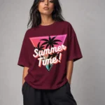 Neon Palms Oversized Box Fit T-Shirt