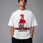 Crimson Knockout Oversized Box Fit T-Shirt