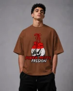 Crimson Knockout Oversized Box Fit T-Shirt - Image 2